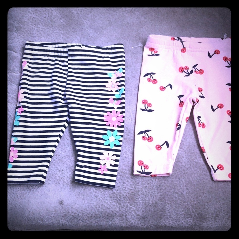 Two new pair of Carter’s 12 month Capri pants